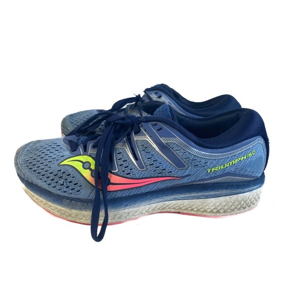 Saucony Womens Triumph ISO 5 S10462-1 Blue Running Shoes Sneakers Size 10 - Picture 2 of 3
